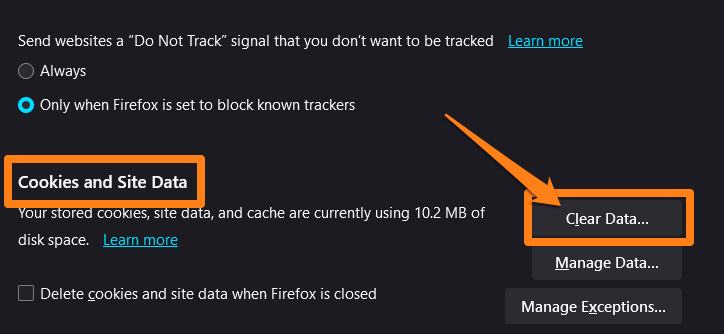 How to delete cache in Firefox Image from: Clear Data How to delete cache in Firefox