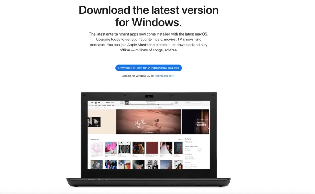 Download iTunes latest version for Windows