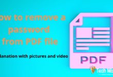 How to remove a password from PDF file