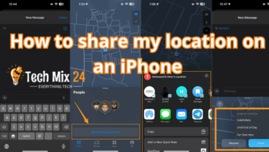 How to share my location on an iPhone