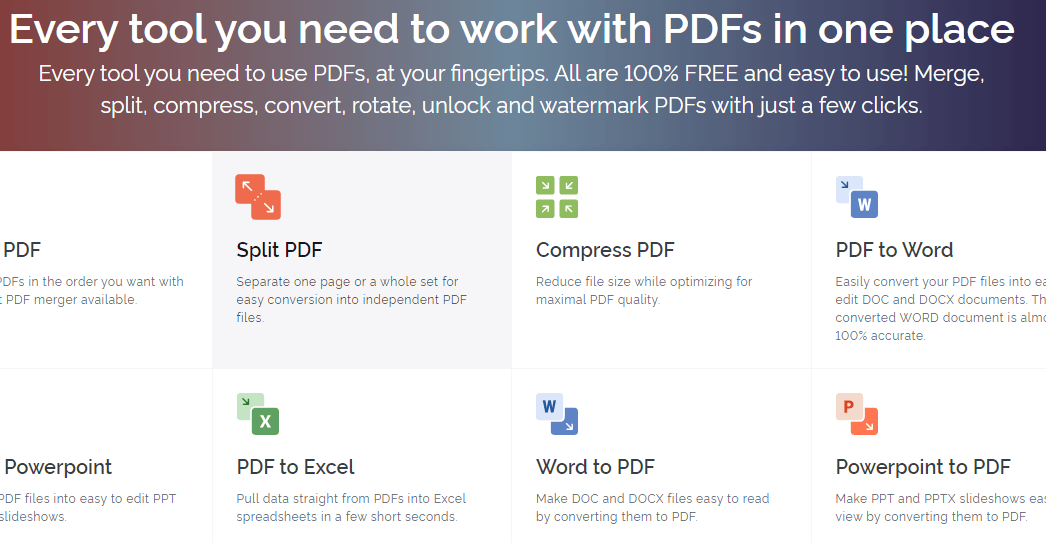 Image from website: ILovePDF