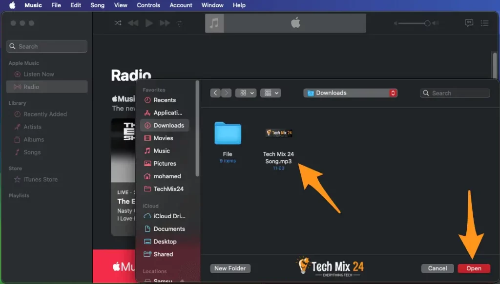 Import the music file2: How to create a custom ringtone for iPhone