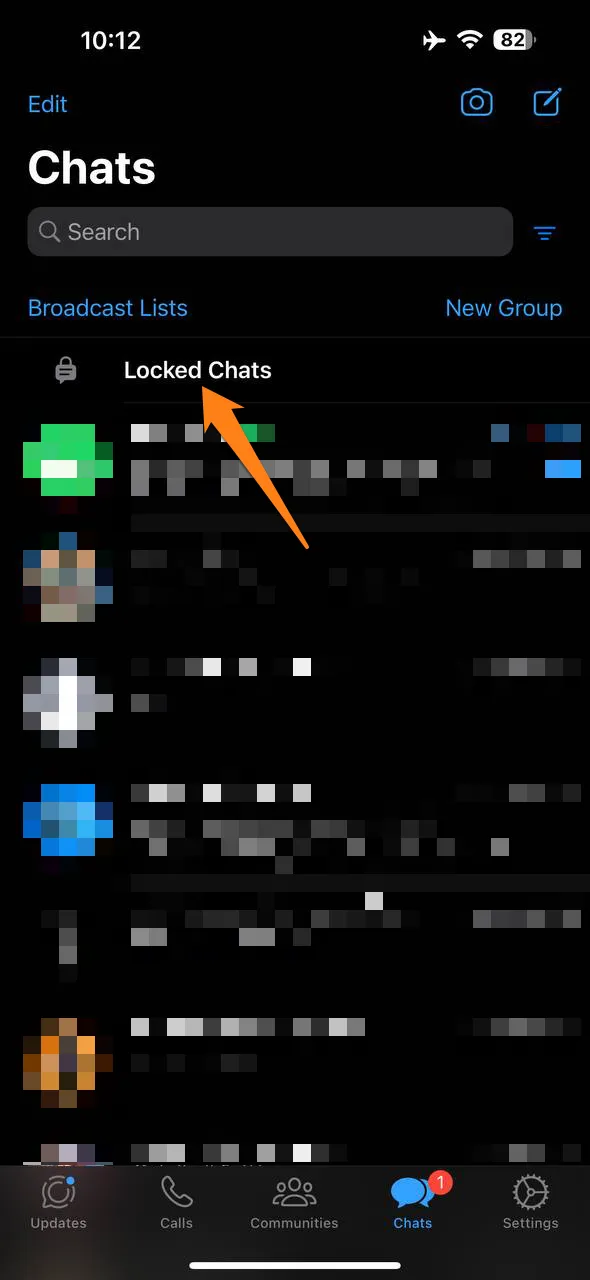 Image from: Locked Chats option
