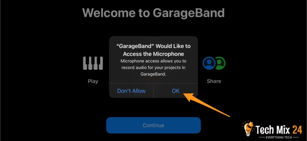 Microphone access allows