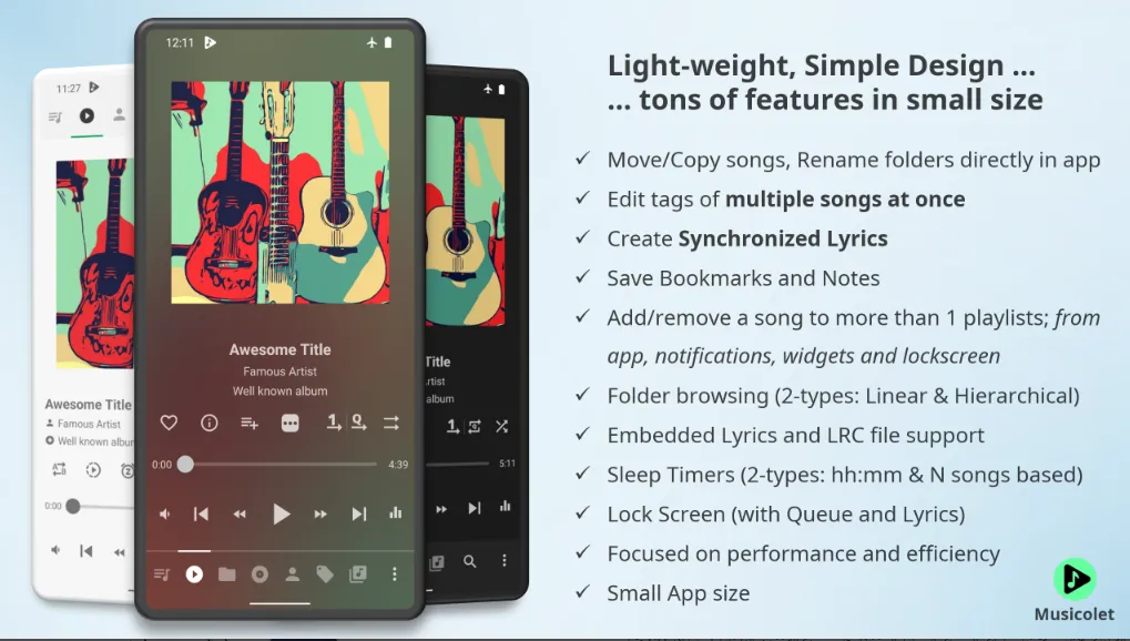 Image from: Musicolet Music Player