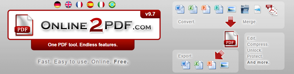 Image from website: Online2PDF