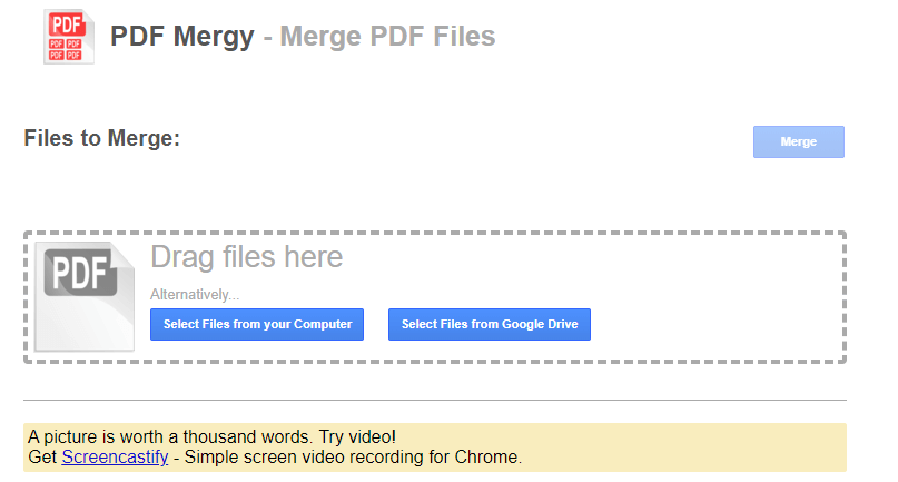 Image from website: PDF Mergy