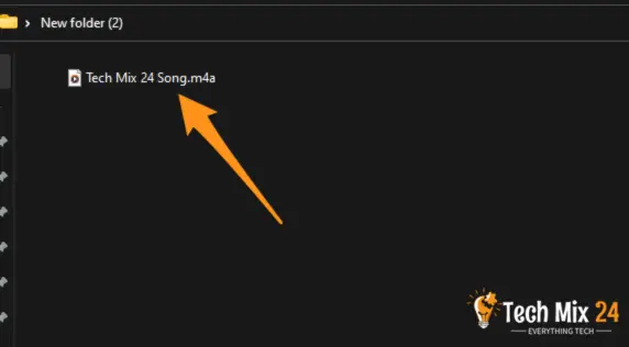 audio file will appear once exported from iTunes