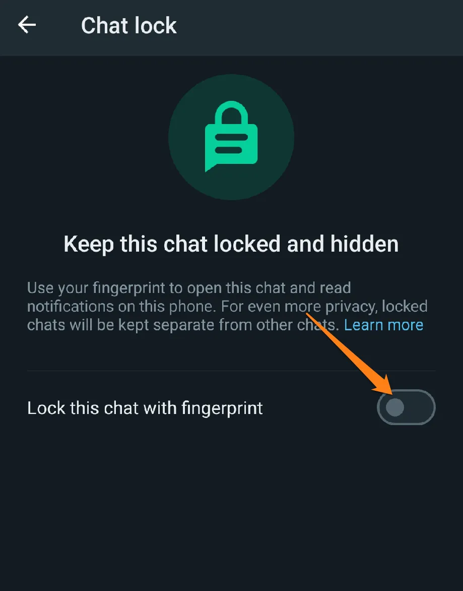 Image from: chat lock button