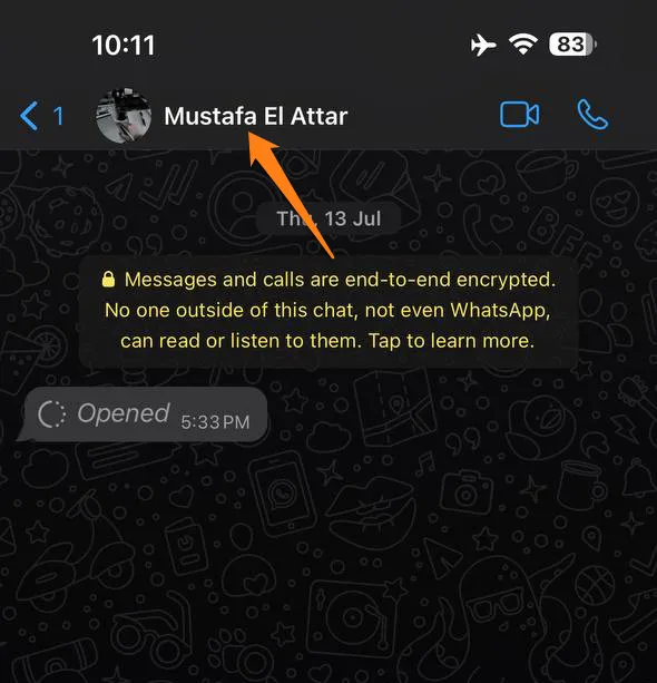 Image from: contact name
