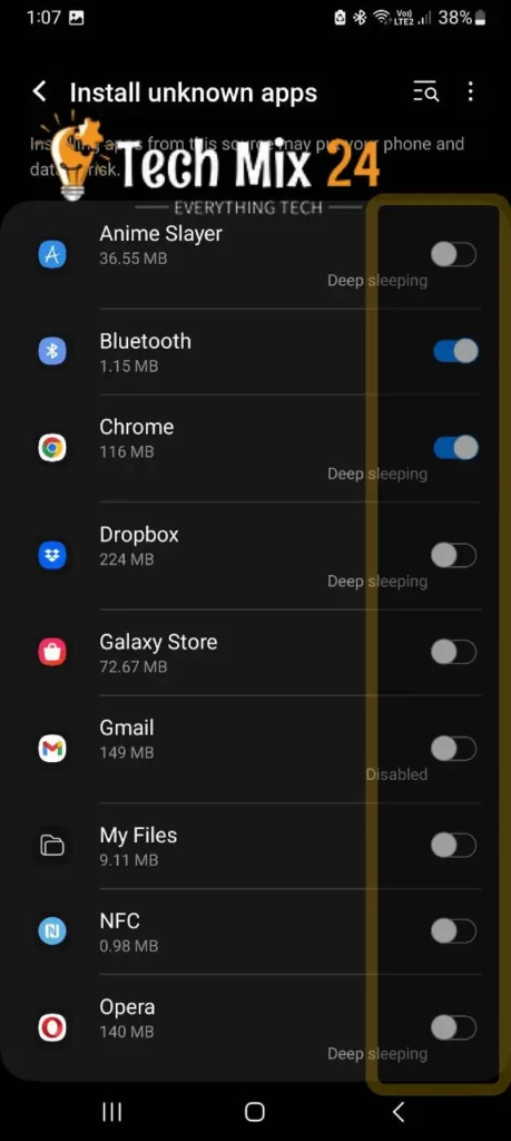 give permission to install
