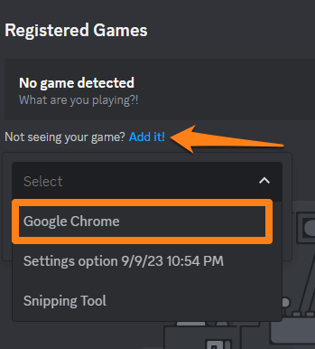 Select Google Chrome