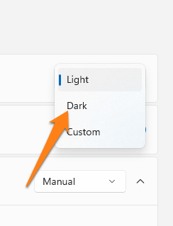 How to Enable Dark Mode Windows 11 Select dark
