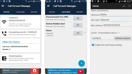Automatic Call Forwarding app