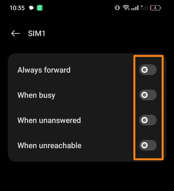 Call forwarding