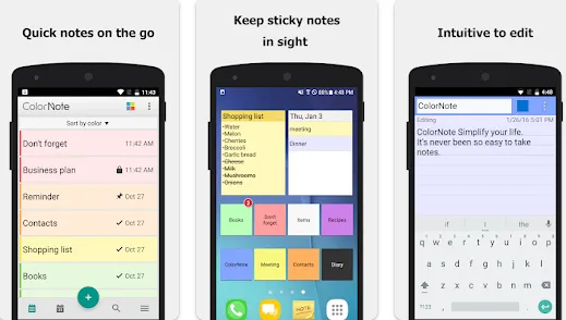 ColorNote app Best Note-Taking Apps for Android