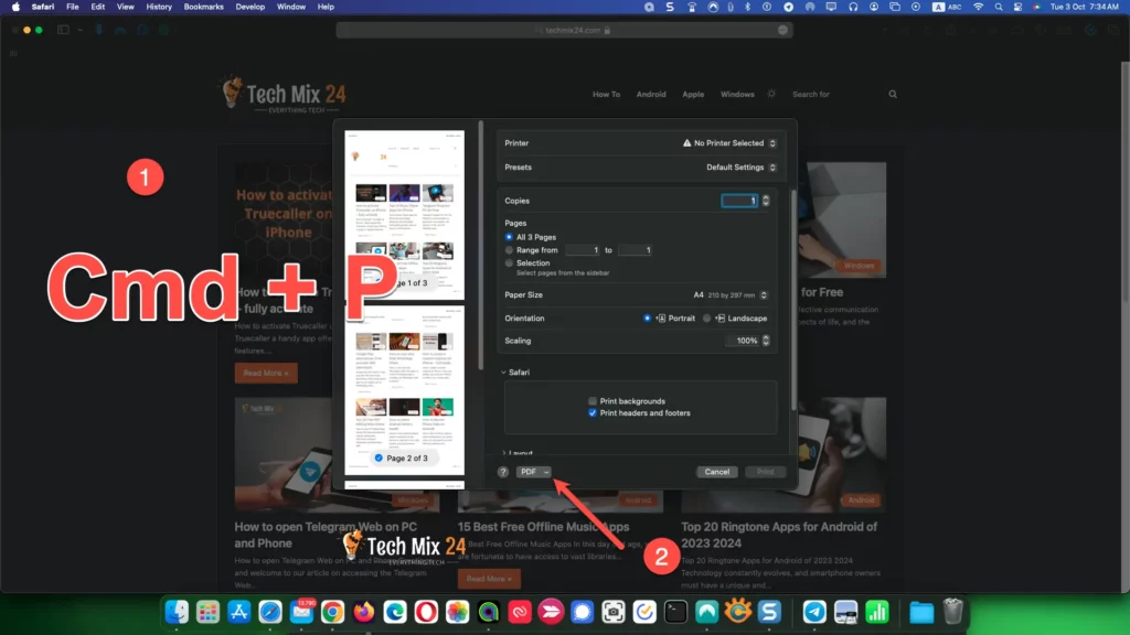 Ctrl + P : How to print to PDF on Mac with ease