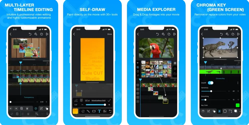 Cute CUT for article: Aesthetic editing apps for TikTok