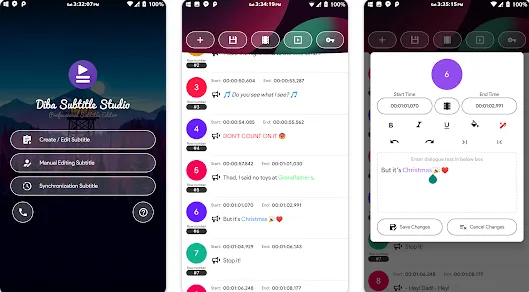 Diba Subtitle Studio App