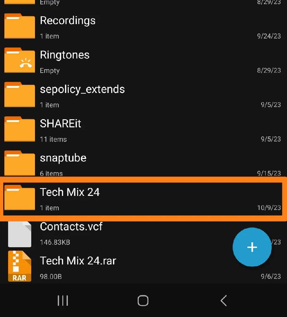 Extracted file How to unzip files on Android