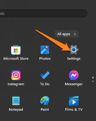 How to Fix Programs Not Installing on Windows 11 Go to Settings How to Fix Programs Not Installing on Windows 11