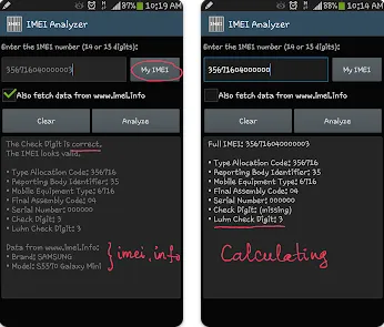 IMEI Analyzer App