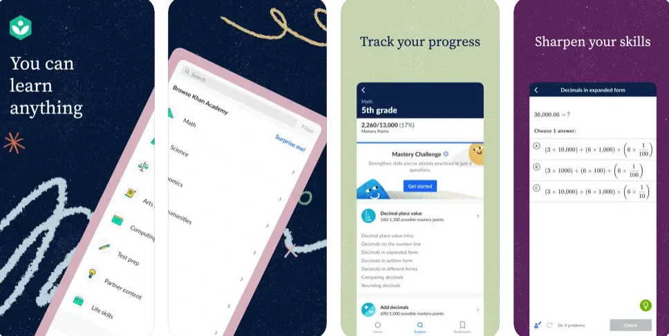 Best Apps For School Students Khan Academy App Best Apps For School Students