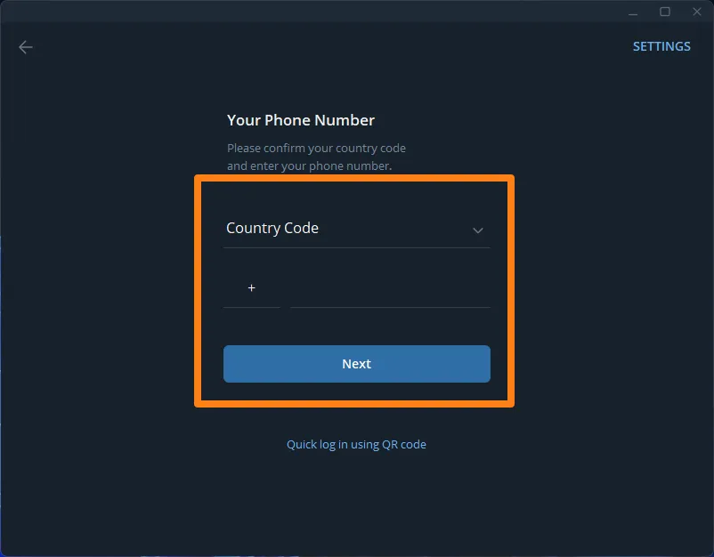 Image from: Log in with phone number