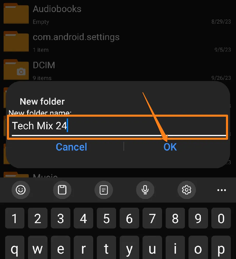 Name new folder How to unzip files on Android