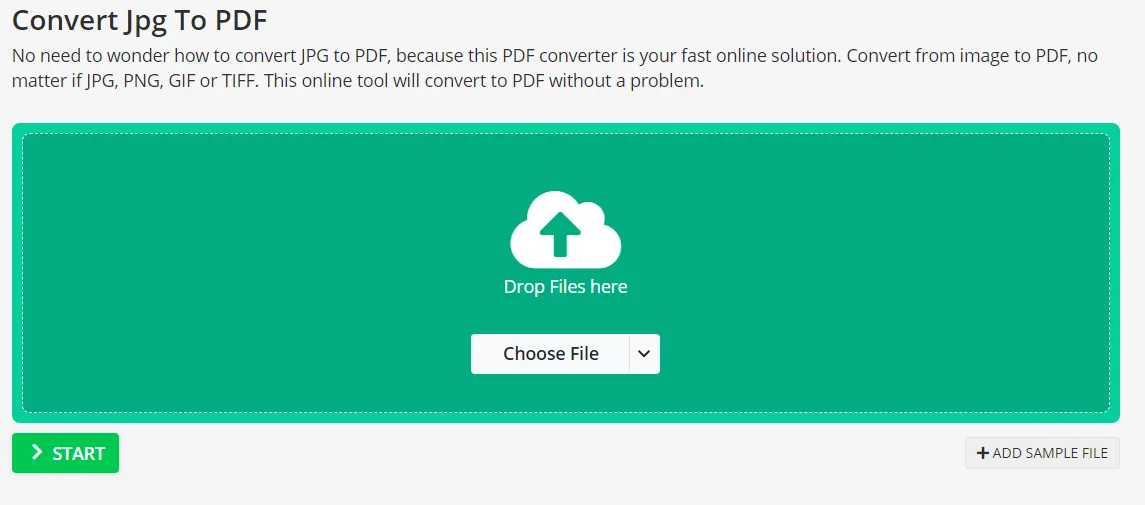 PDF2Go website
