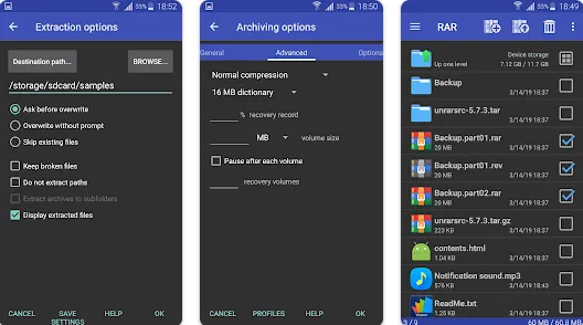 RAR app How to unzip files on Android
