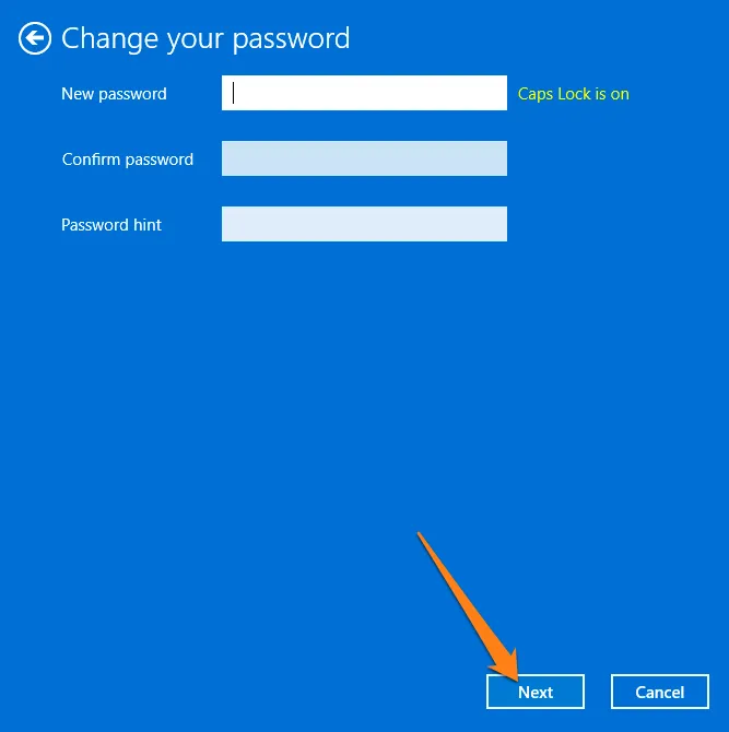 click Next How To Remove Windows 11 Password