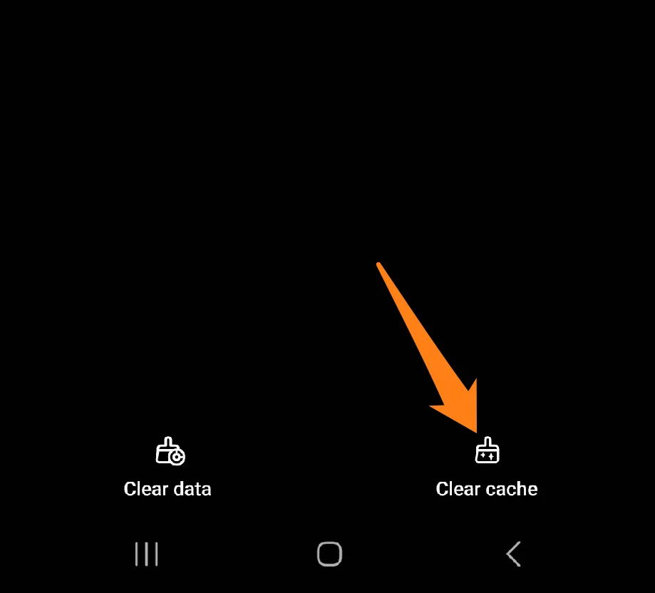 click on Clear Cache