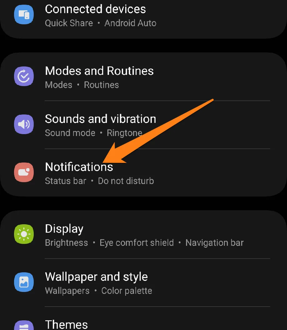 click on Notifications How To Fix Android Phone Vibrating Randomly