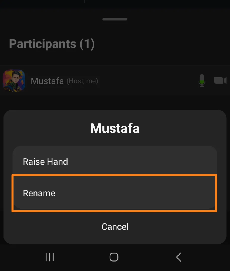 click on Rename