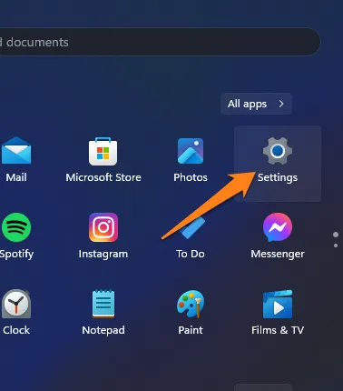 How To Remove Windows 11 Password click on Settings How To Remove Windows 11 Password