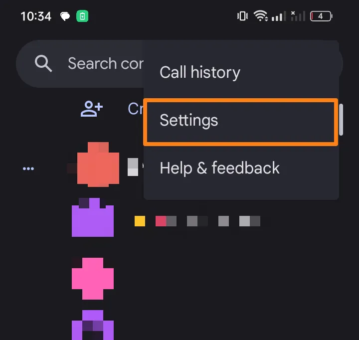 click on settings How to forward calls on Android