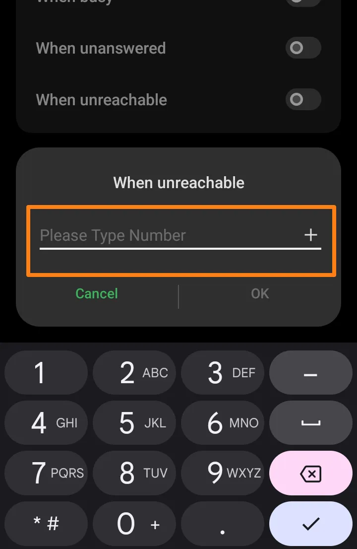 enter the number