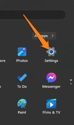 go to Settings