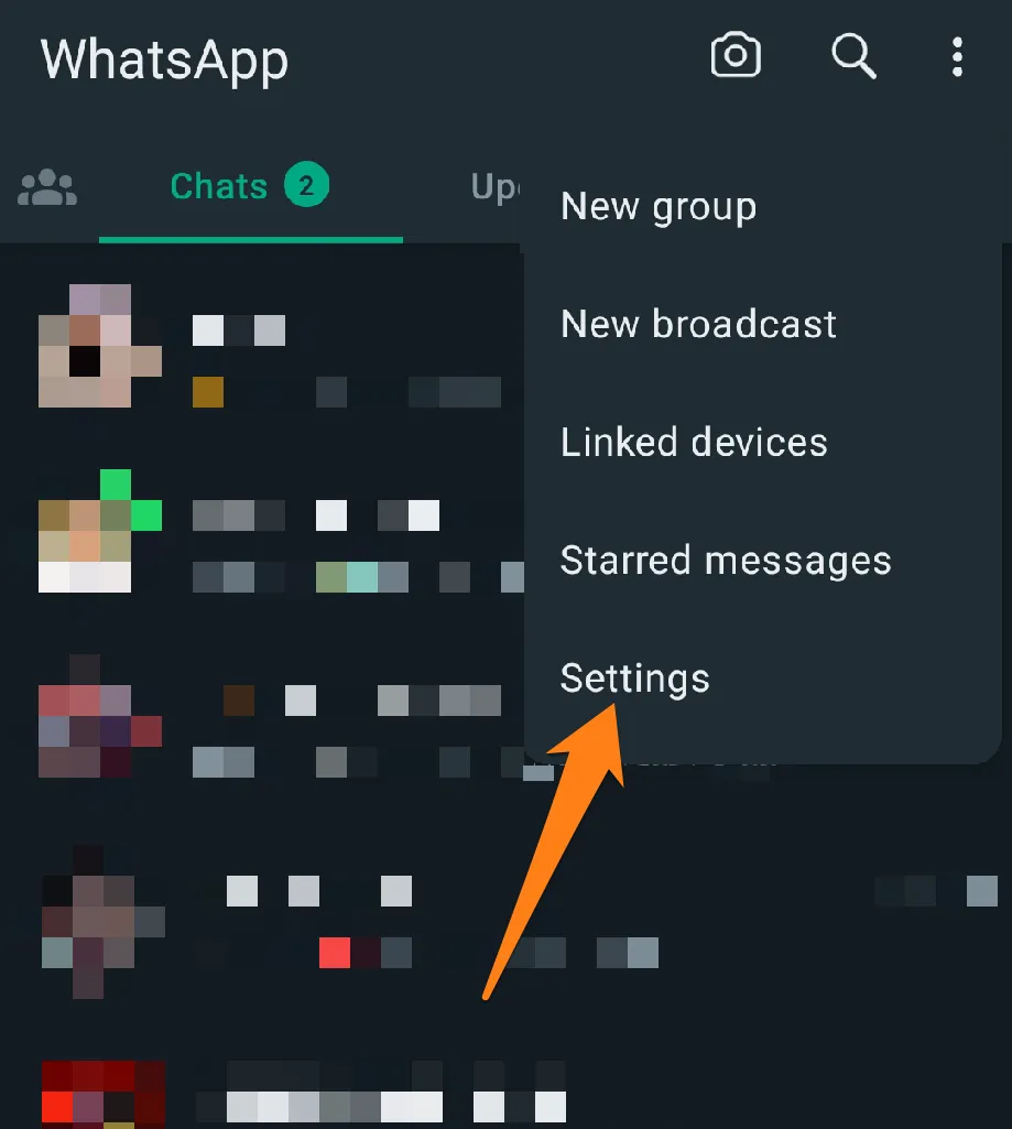 go to settings How to disable Last Seen on WhatsApp