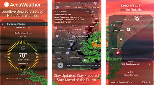 Best Weather Apps for Android AccuWeather App Best Weather Apps for Android