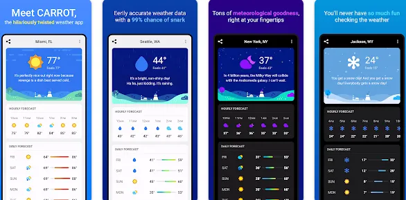 Best Weather Apps for Android CARROT Weather App Best Weather Apps for Android