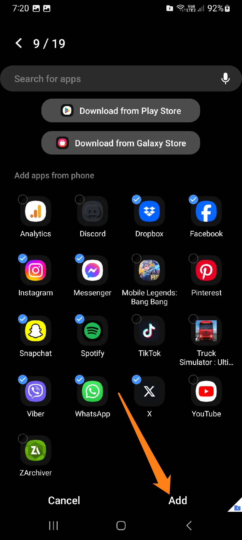 Click Add How to Copy Apps on Samsung Galaxy