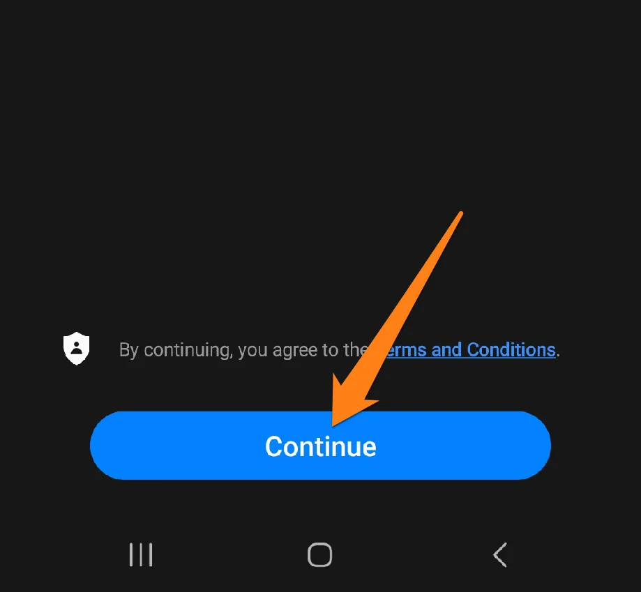 Click Continue How to Hide Photos on Android