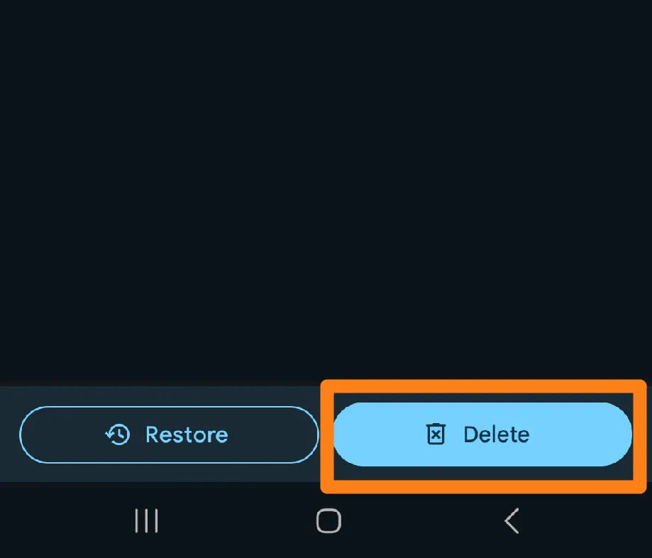 Click Delete