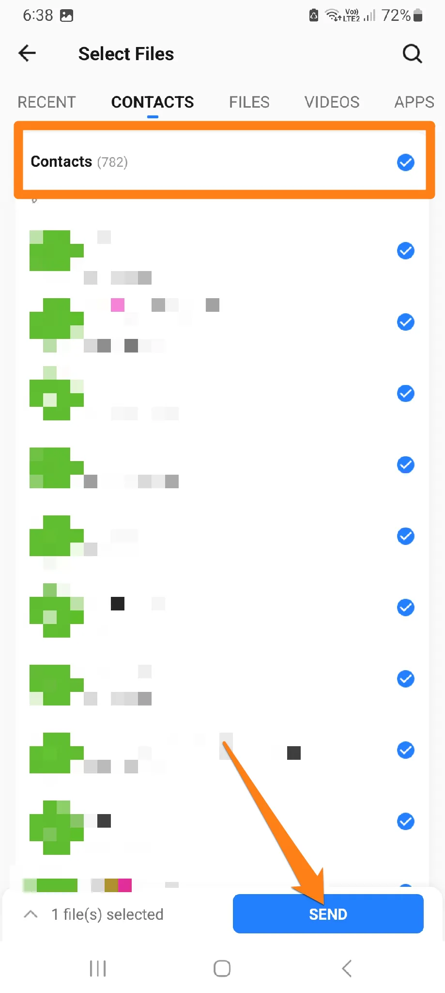 Click Send