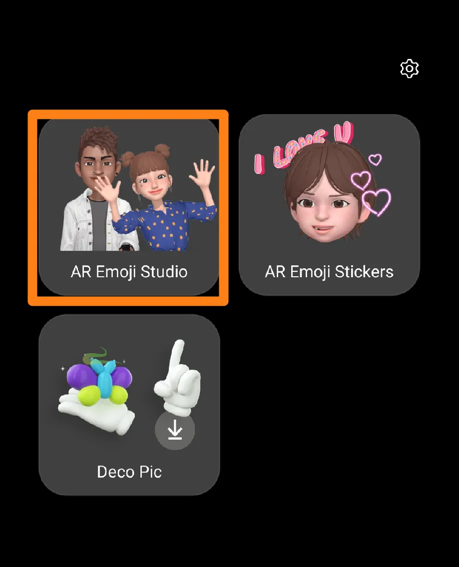Click on AR Emoji Studio How to Use Samsung AR Emoji
