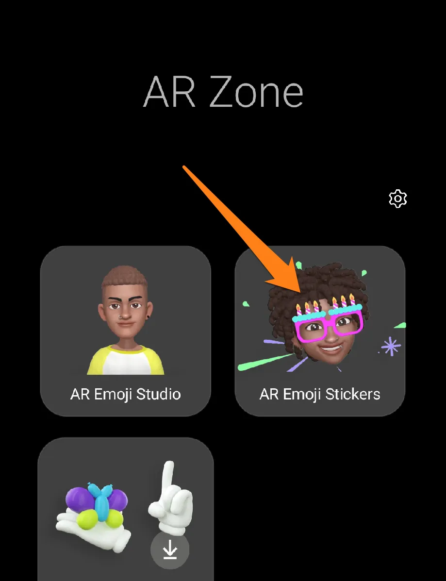 Click on AR Emoji stickers How to Use Samsung AR Emoji
