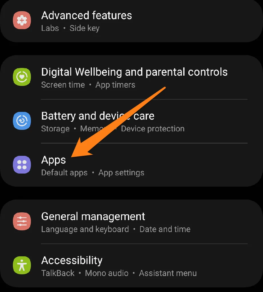 How To Fix Android Camera Not Working Click on Apps How To Fix Android Camera Not Working