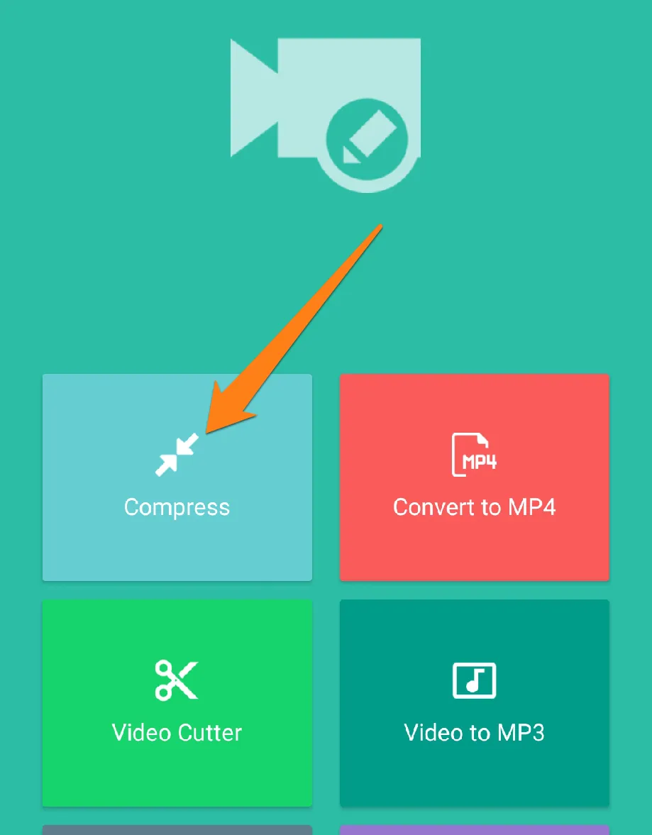 Click on Compress How to Compress Videos on Android